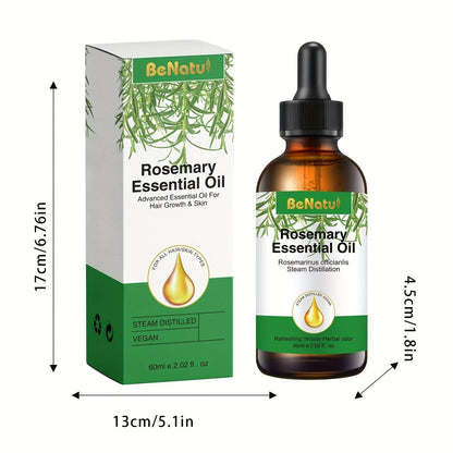 Organic Rosemary Essential Oil for Hair 30ml